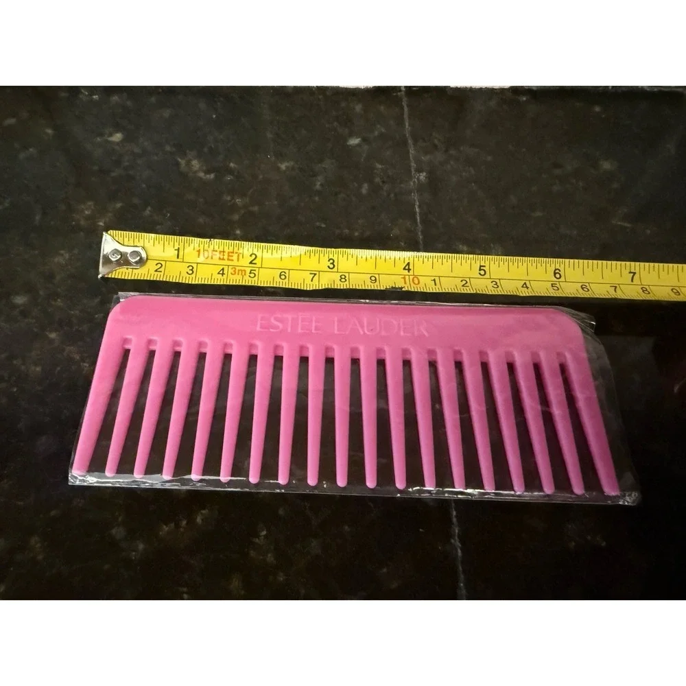 Estée‎ Lauder Pink Plastic Hair Comb NEW 6 Inches Travel Makeup